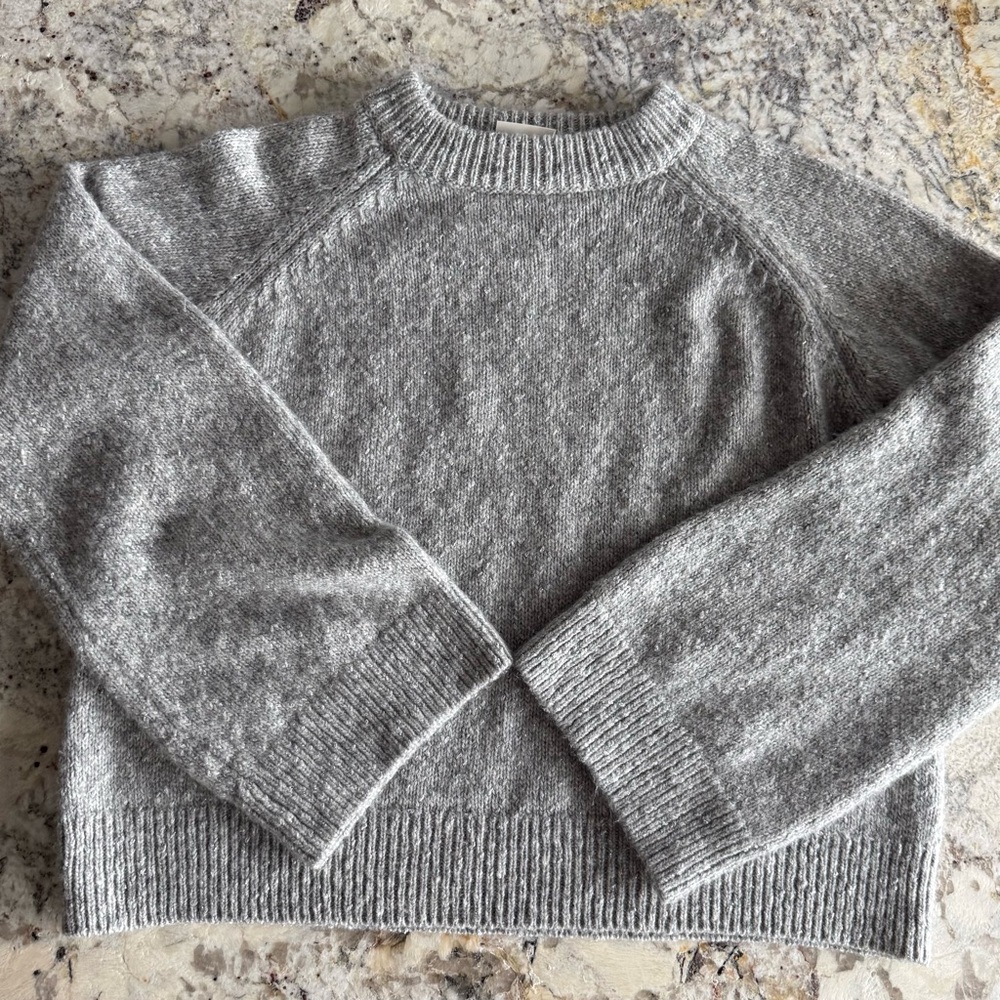 AG Cozy Gray Knit Sweater, Women’s Size Small